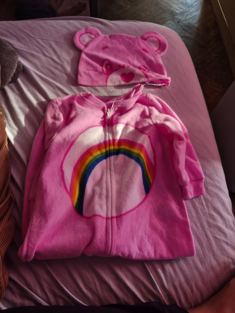 Carebears One-Piece Bodysuit with Bear Hood